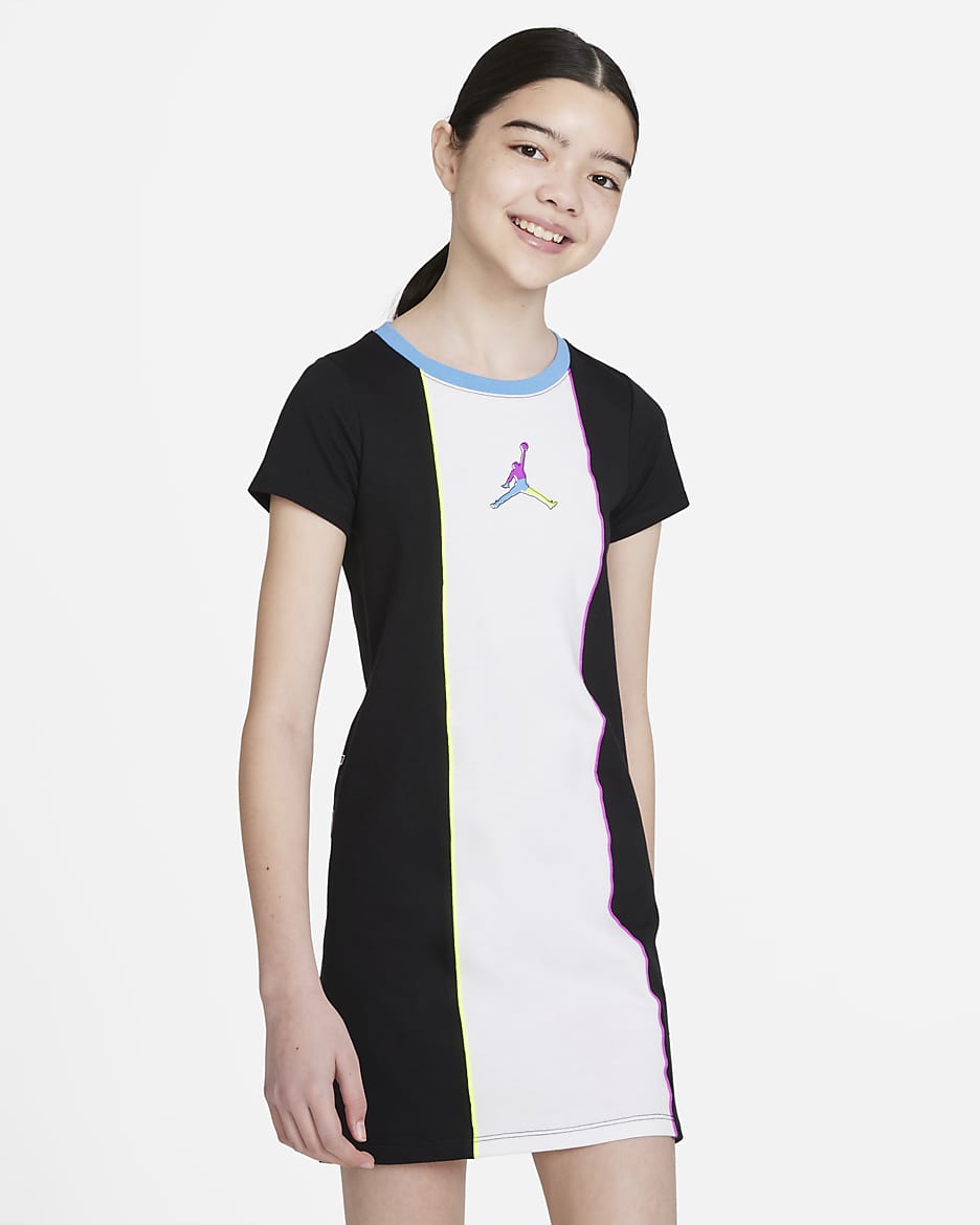 Jordan Older Kids Girls T Shirt Dress. Nike BE